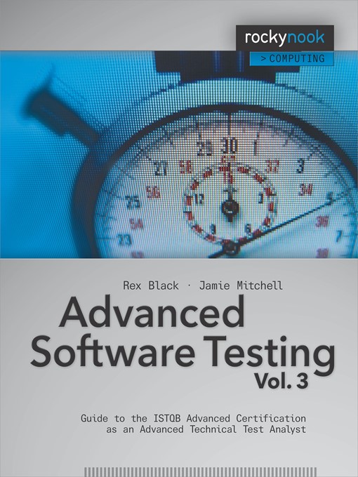 Title details for Advanced Software Testing--Volume 3 by Rex Black - Available
